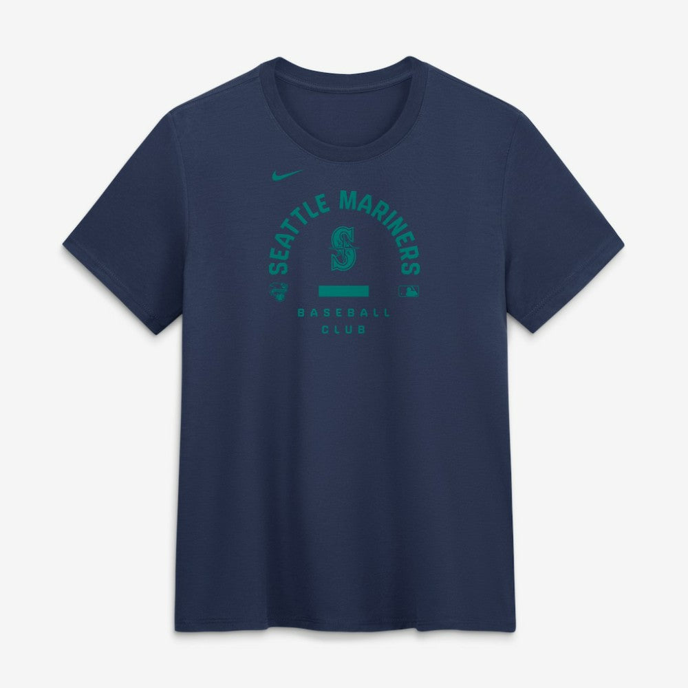 Seattle Mariners Women's Authentic Collection Early Work Tri-Blend Dri-FIT T-Shirt - Navy | Nike