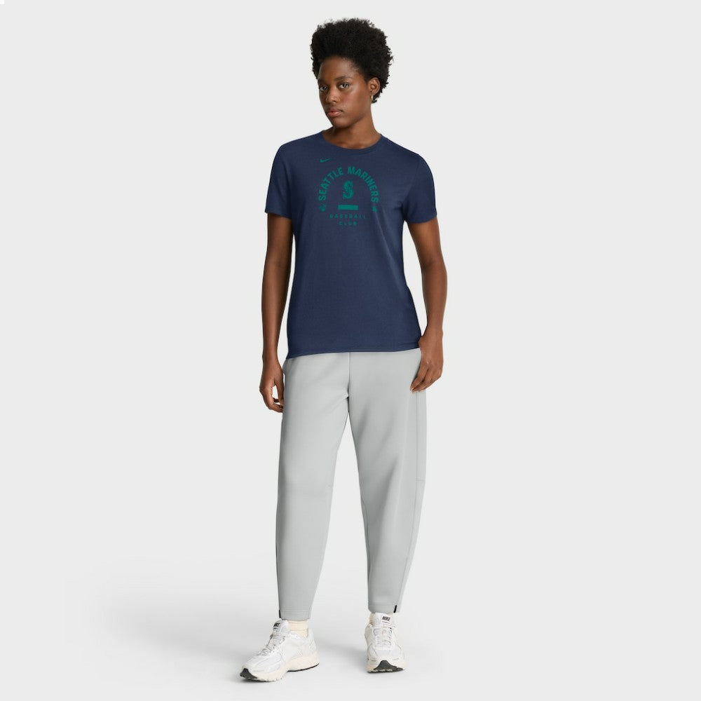 Seattle Mariners Women's Authentic Collection Early Work Tri-Blend Dri-FIT T-Shirt - Navy | Nike
