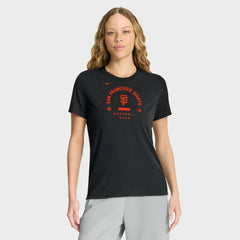 San Francisco Giants Women's Authentic Collection Early Work Tri-Blend Dri-FIT T-Shirt - Black | Nike