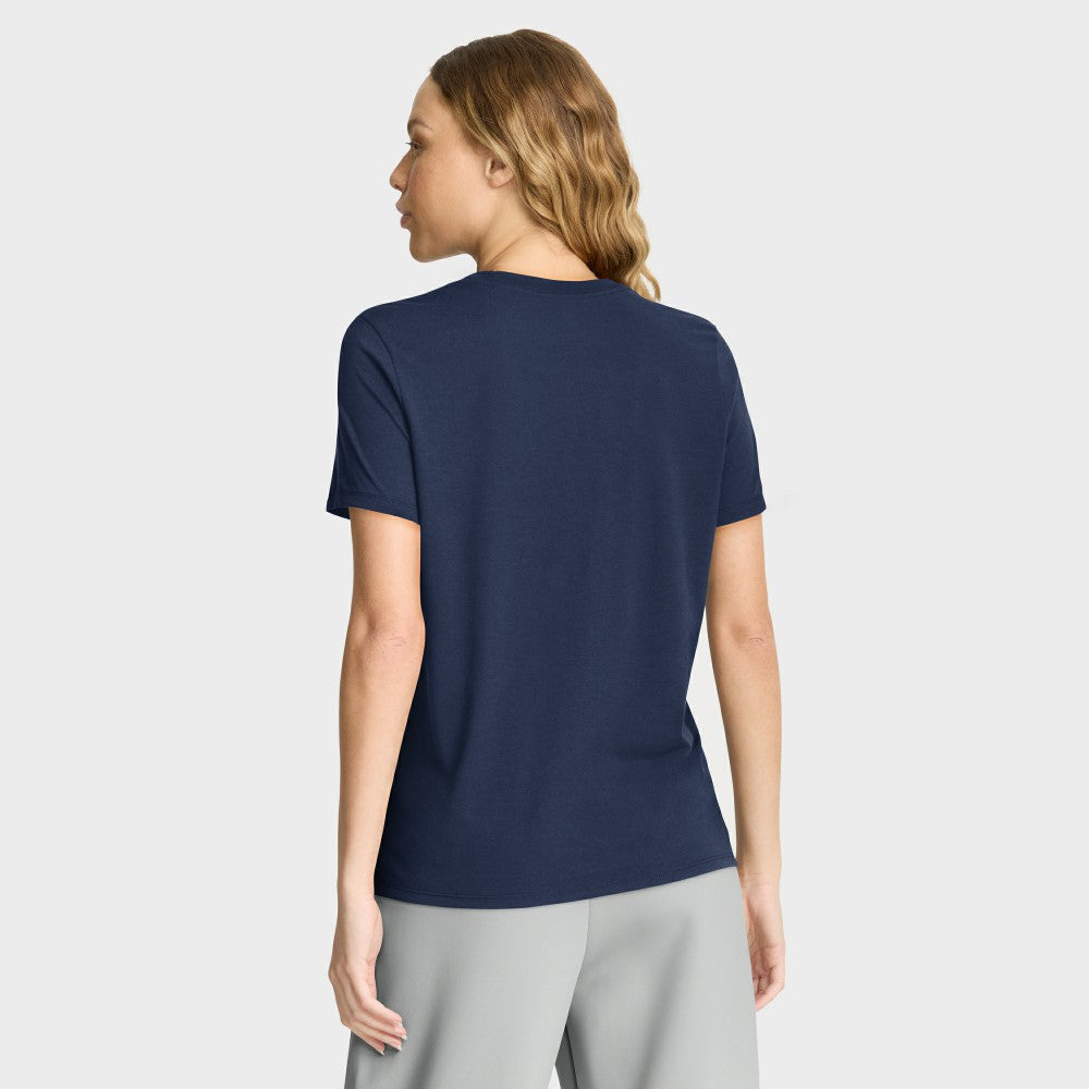 Milwaukee Brewers Women's Authentic Collection Early Work Tri-Blend Dri-FIT T-Shirt - Navy | Nike