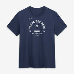 Tampa Bay Rays Women's Authentic Collection Early Work Tri-Blend Dri-FIT T-Shirt - Navy | Nike