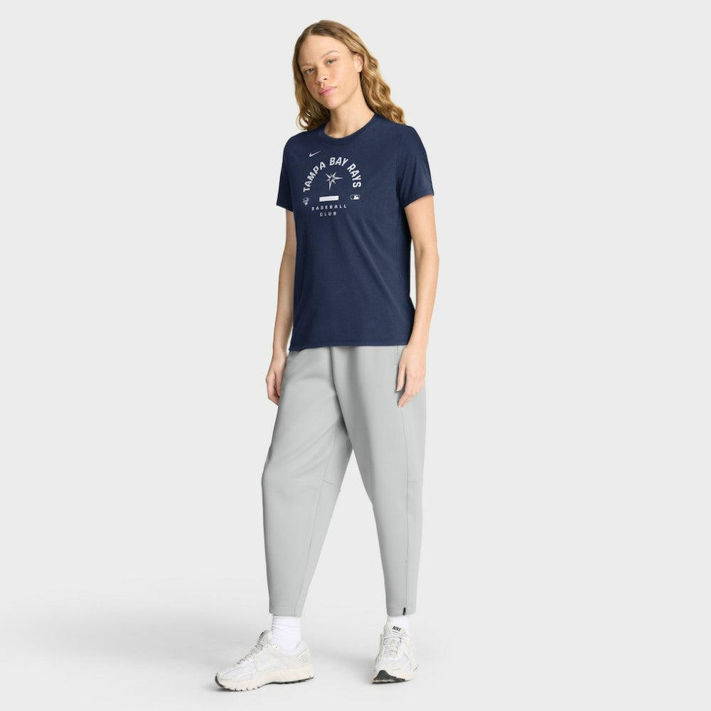 Tampa Bay Rays Women's Authentic Collection Early Work Tri-Blend Dri-FIT T-Shirt - Navy | Nike