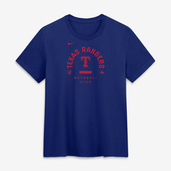 Texas Rangers Women's Authentic Collection Early Work Tri-Blend Dri-FIT T-Shirt - Royal | Nike