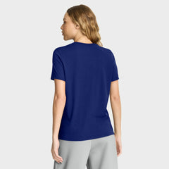 Texas Rangers Women's Authentic Collection Early Work Tri-Blend Dri-FIT T-Shirt - Royal | Nike