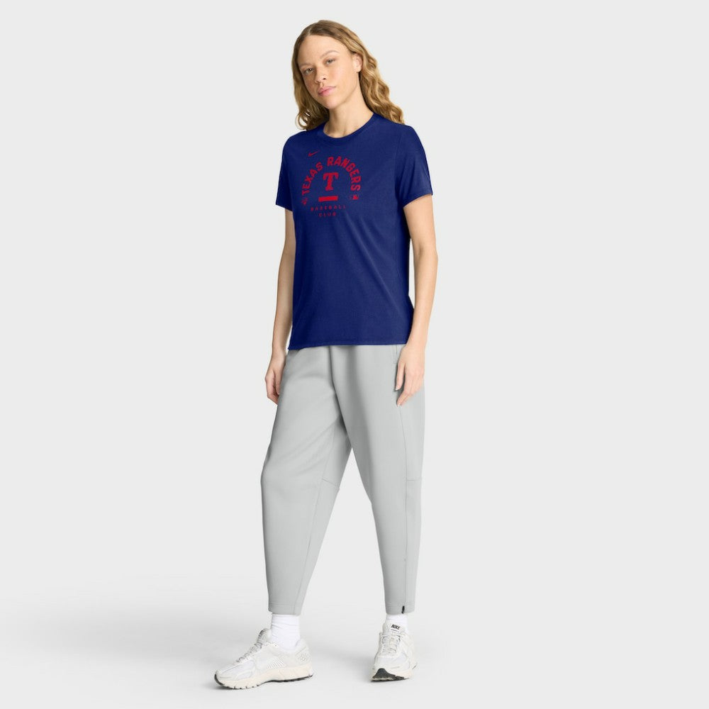 Texas Rangers Women's Authentic Collection Early Work Tri-Blend Dri-FIT T-Shirt - Royal | Nike