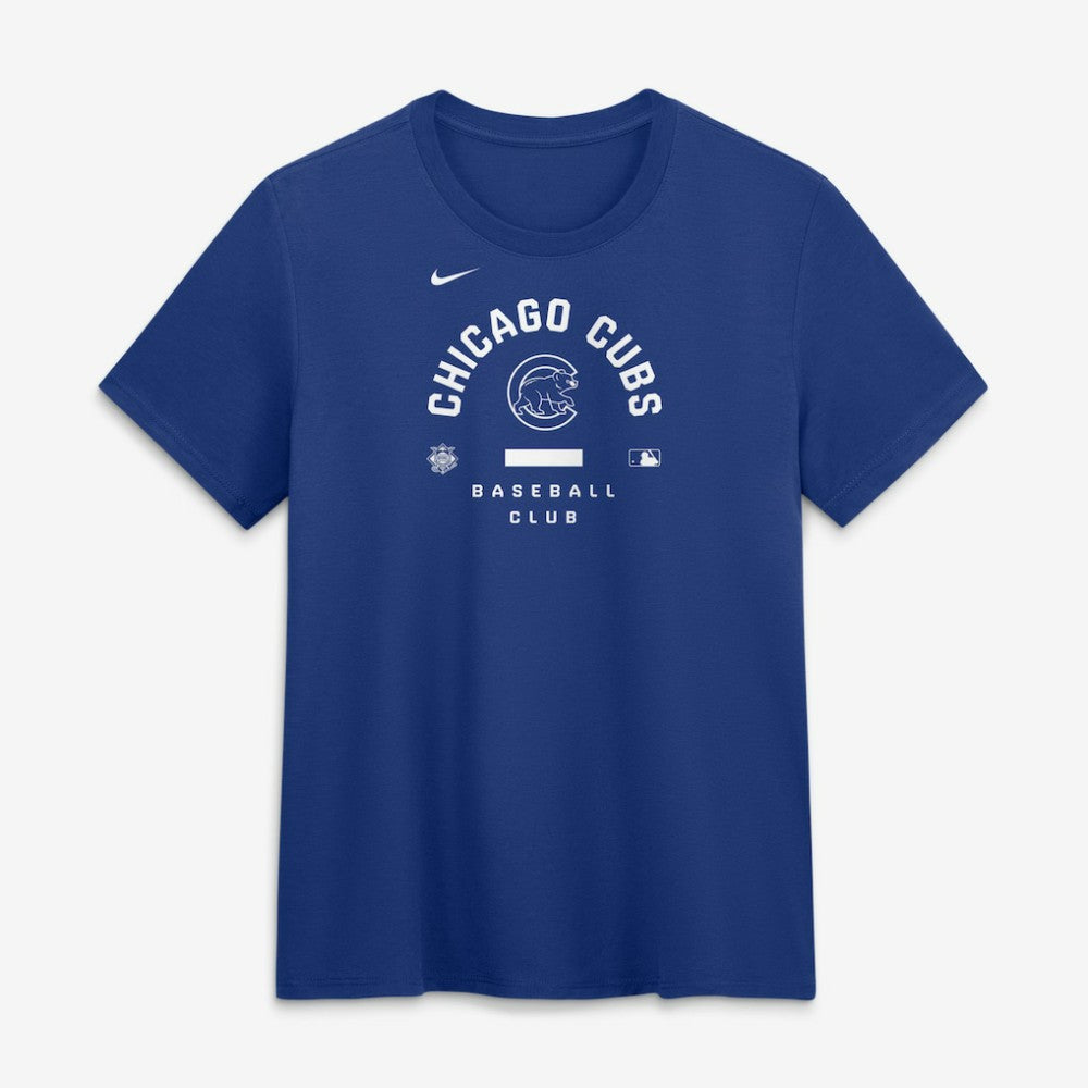 Chicago Cubs Women's Authentic Collection Early Work Tri-Blend Dri-FIT T-Shirt - Royal | Nike