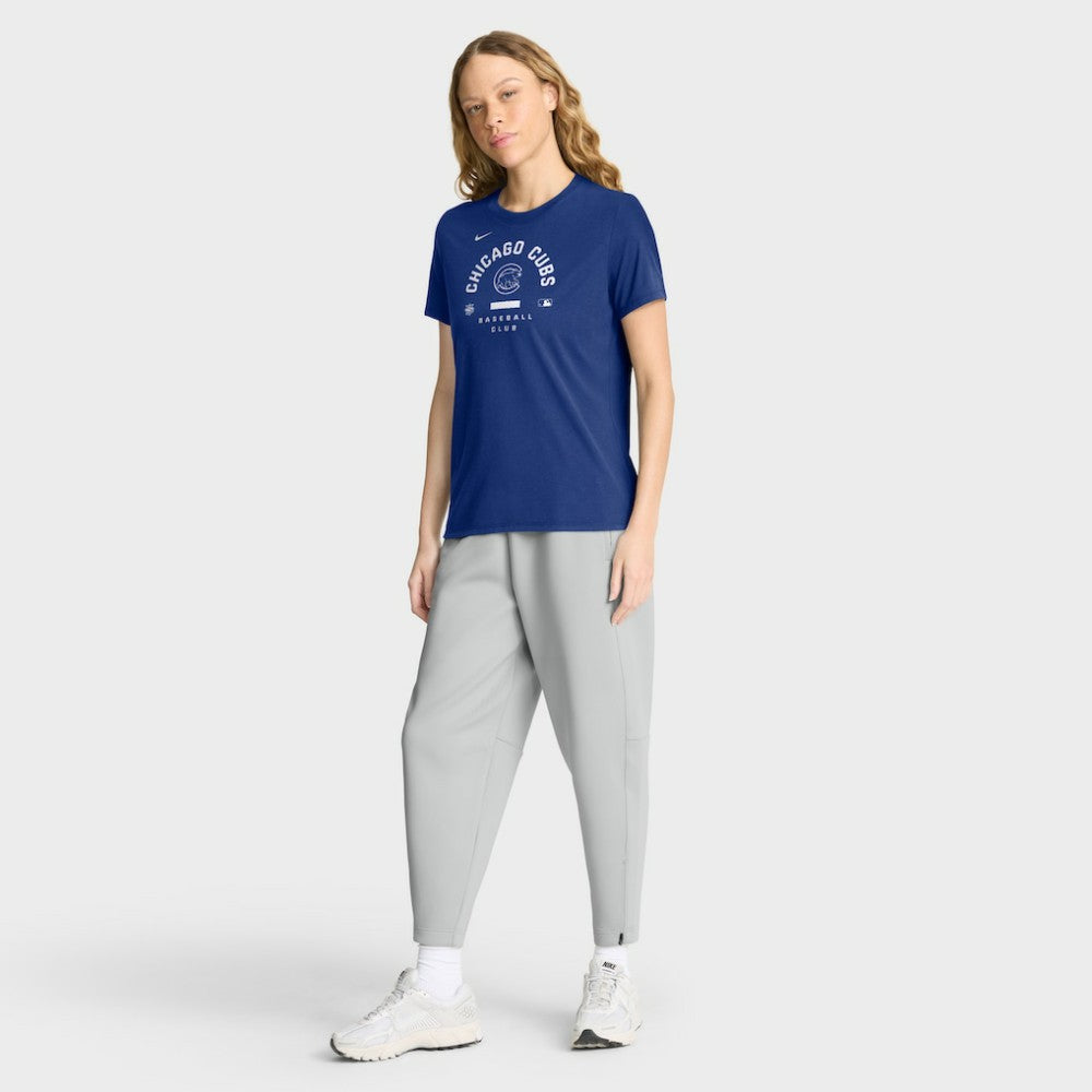 Chicago Cubs Women's Authentic Collection Early Work Tri-Blend Dri-FIT T-Shirt - Royal | Nike