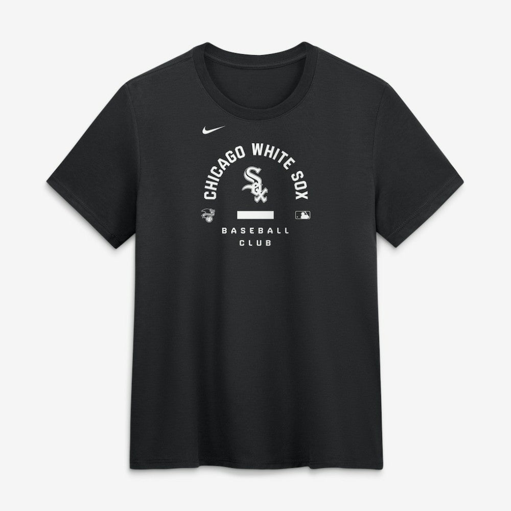 Chicago White Sox Women's Authentic Collection Early Work Tri-Blend Dri-FIT T-Shirt - Black | Nike