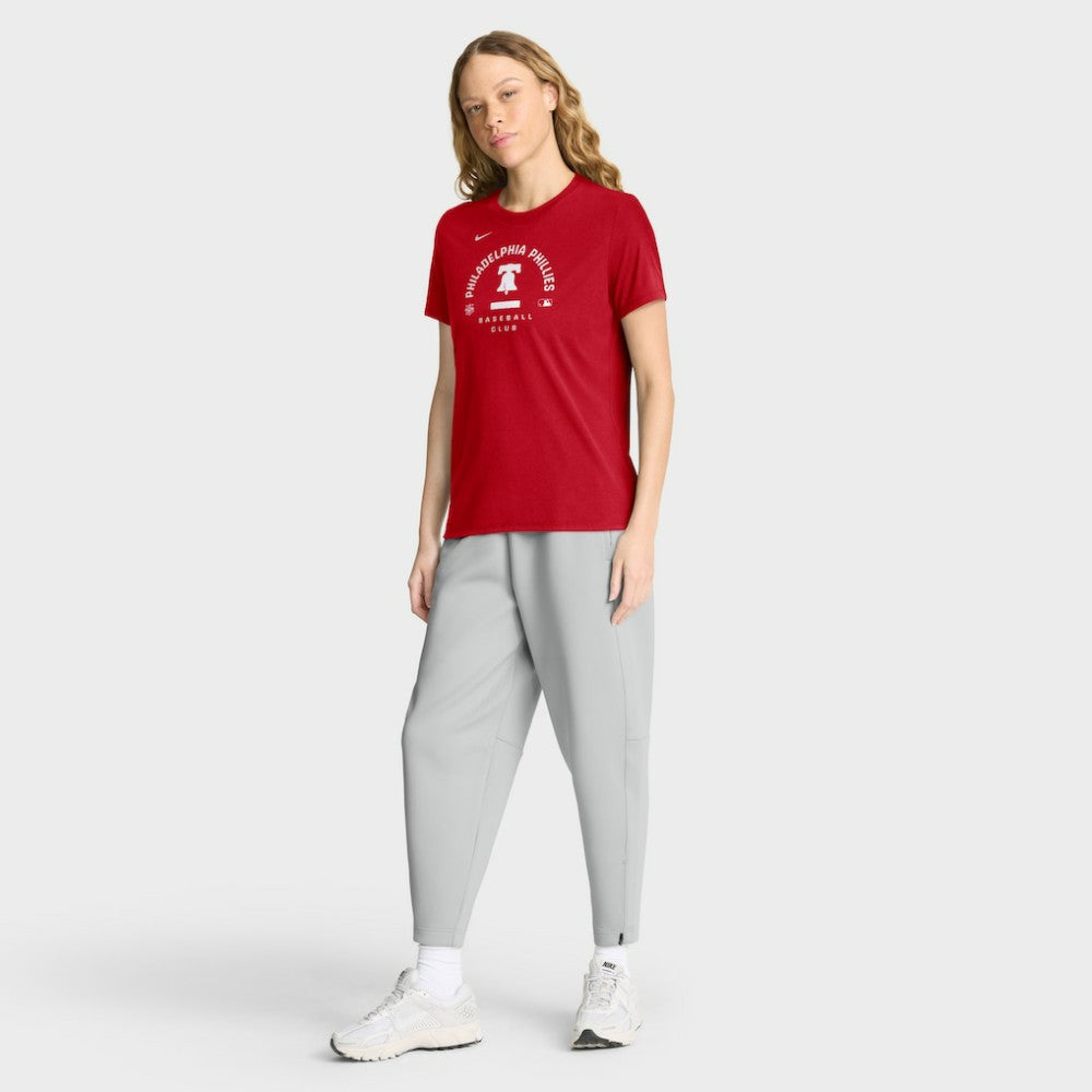 Philadelphia Phillies Women's Authentic Collection Early Work Tri-Blend Dri-FIT T-Shirt - Red | Nike