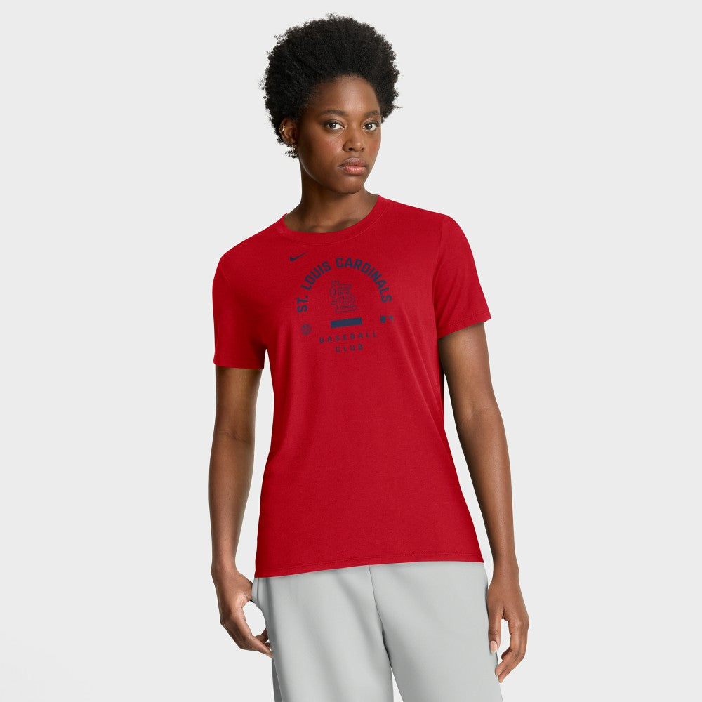 St. Louis Cardinals Women's Authentic Collection Early Work Tri-Blend Dri-FIT T-Shirt - Red | Nike