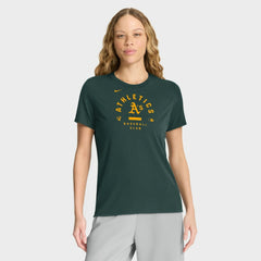 Athletics Women's Authentic Collection Early Work Tri-Blend Dri-FIT T-Shirt - Green | Nike