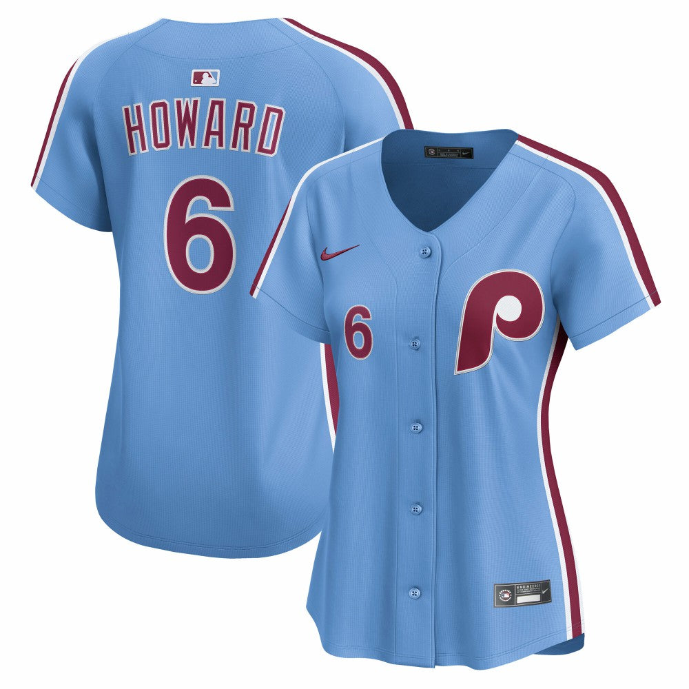 Ryan Howard Philadelphia Phillies Women's Alternate Limited Jersey - Light Blue | Nike