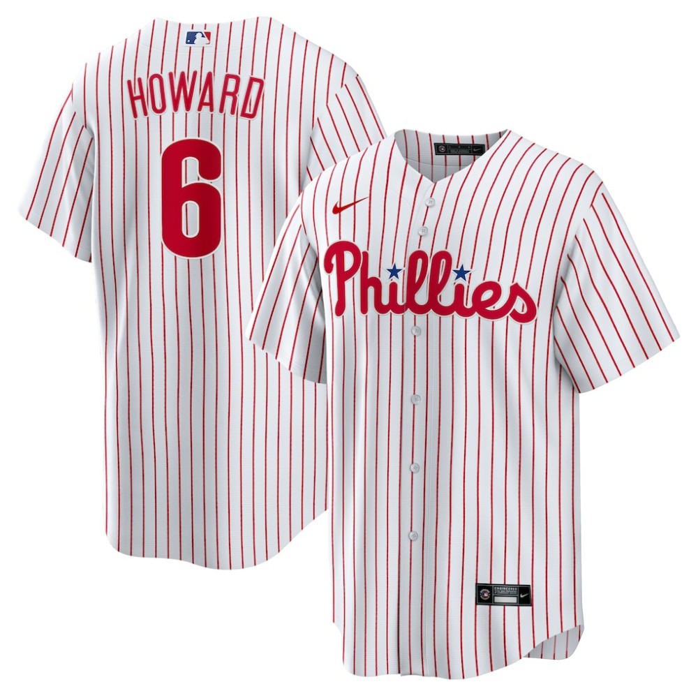 Ryan Howard Philadelphia Phillies Replica Player Jersey - White | Nike