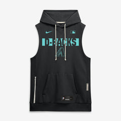 Arizona Diamondbacks Authentic Collection Standard Issue Dri-FIT Sleeveless Hoodie - Black | Nike