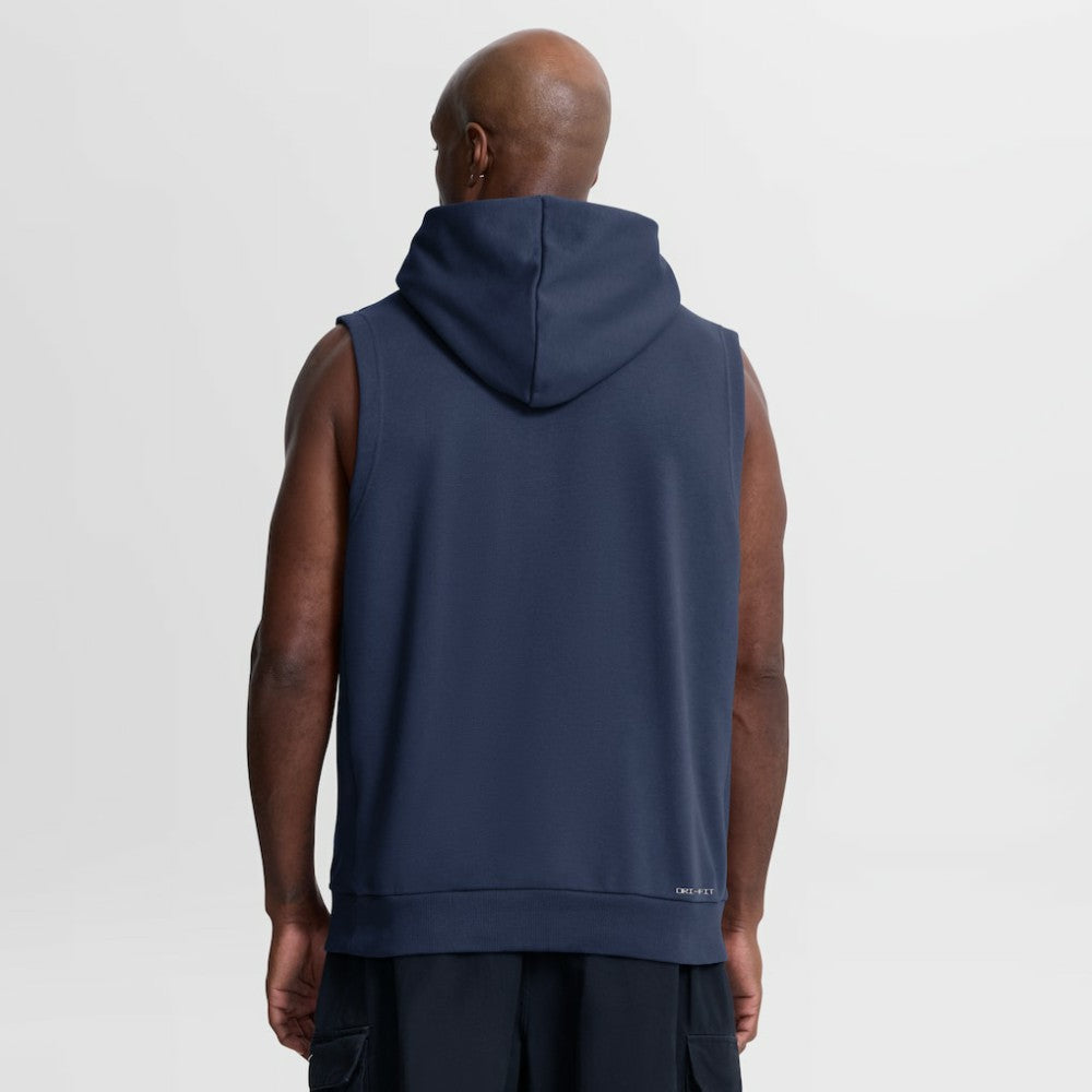 Milwaukee Brewers Authentic Collection Standard Issue Dri-FIT Sleeveless Hoodie - Navy | Nike