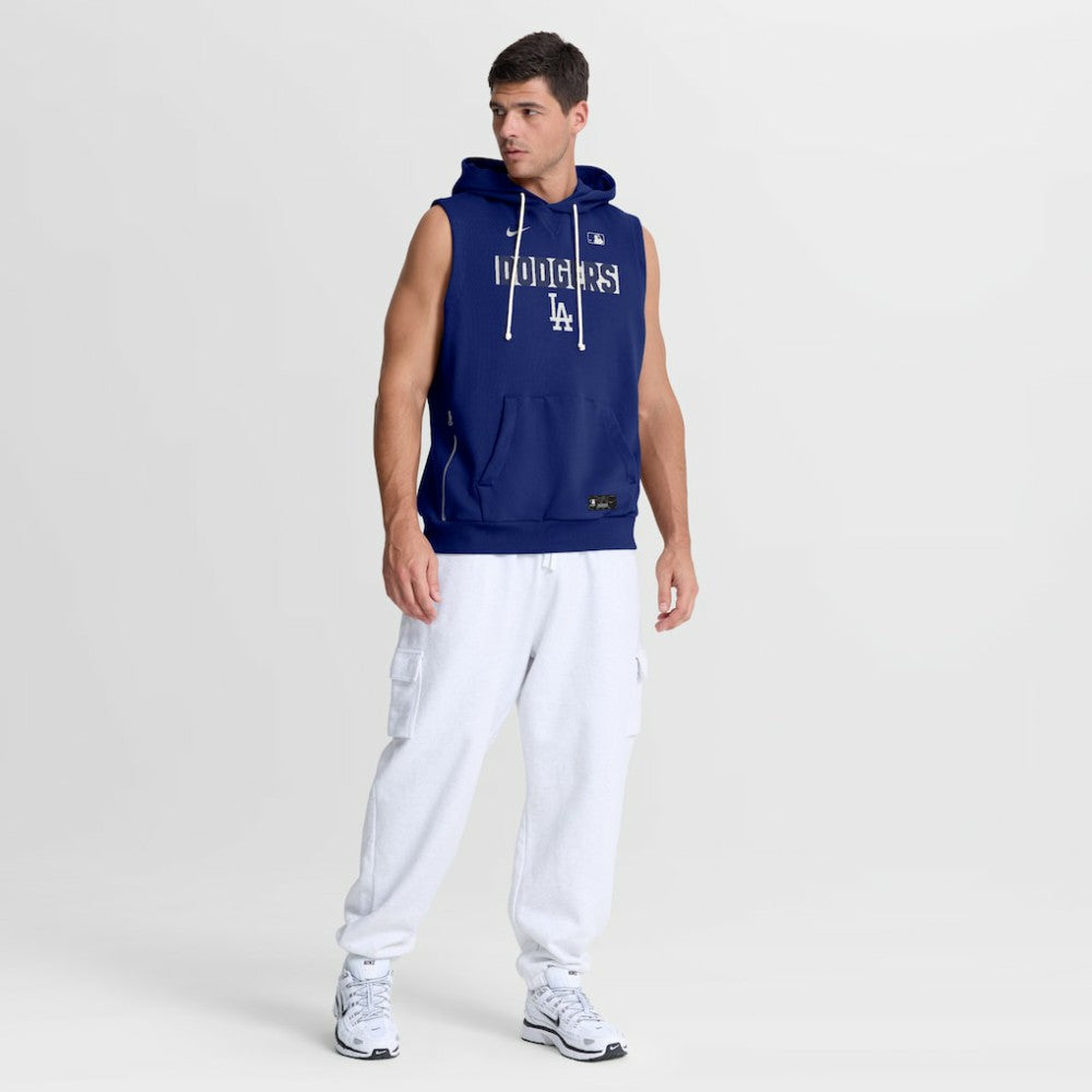 Los Angeles Dodgers Authentic Collection Standard Issue Dri-FIT Sleeveless Hoodie - Royal | Nike