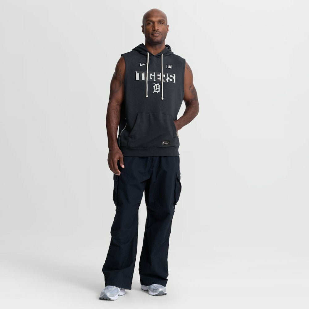 Detroit Tigers Authentic Collection Standard Issue Dri-FIT Sleeveless Hoodie - Navy | Nike