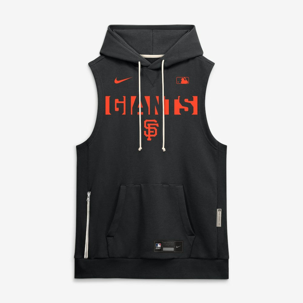 San Francisco Giants Authentic Collection Standard Issue Dri-FIT Sleeveless Hoodie - Black | Nike