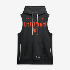 San Francisco Giants Authentic Collection Standard Issue Dri-FIT Sleeveless Hoodie - Black | Nike