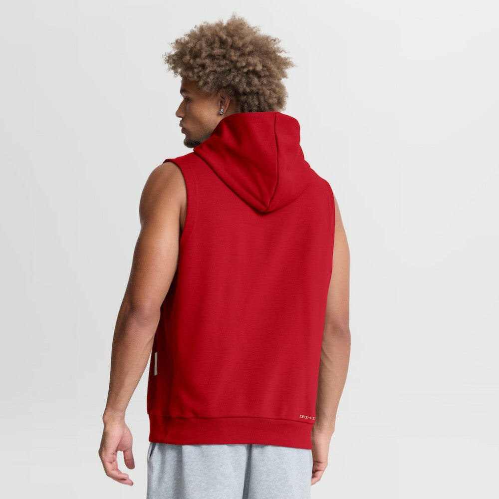 Philadelphia Phillies Authentic Collection Standard Issue Dri-FIT Sleeveless Hoodie - Red | Nike
