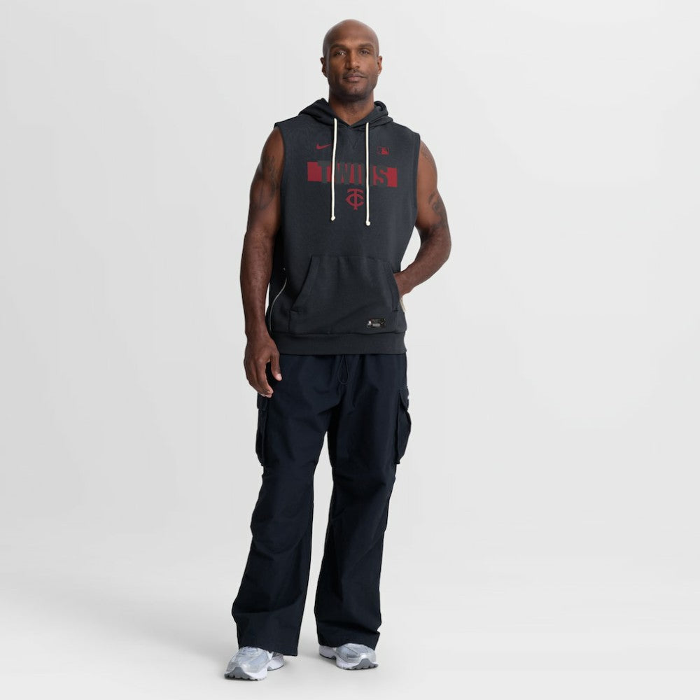Minnesota Twins Authentic Collection Standard Issue Dri-FIT Sleeveless Hoodie - Navy | Nike