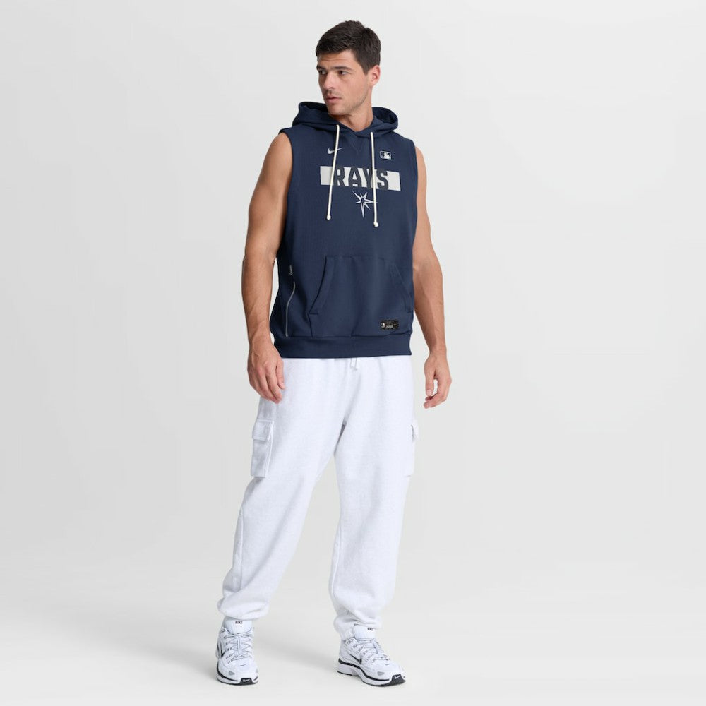 Tampa Bay Rays Authentic Collection Standard Issue Dri-FIT Sleeveless Hoodie - Navy | Nike