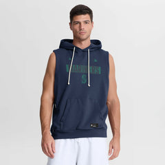 Seattle Mariners Authentic Collection Standard Issue Dri-FIT Sleeveless Hoodie - Navy | Nike