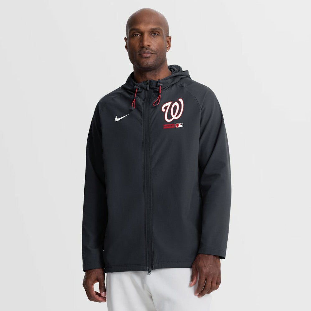 Washington Nationals Authentic Collection Raglan Therma-FIT Full-Zip Hooded Jacket - Navy | Nike