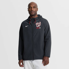 Washington Nationals Authentic Collection Raglan Therma-FIT Full-Zip Hooded Jacket - Navy | Nike