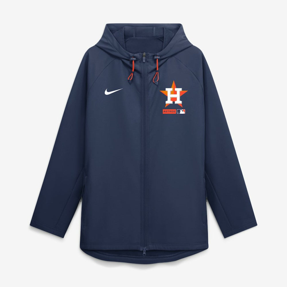 Houston Astros Authentic Collection Raglan Therma-FIT Full-Zip Hooded Jacket - Navy | Nike