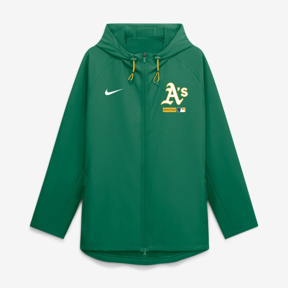 Athletics Authentic Collection Raglan Therma-FIT Full-Zip Hooded Jacket - Kelly Green | Nike