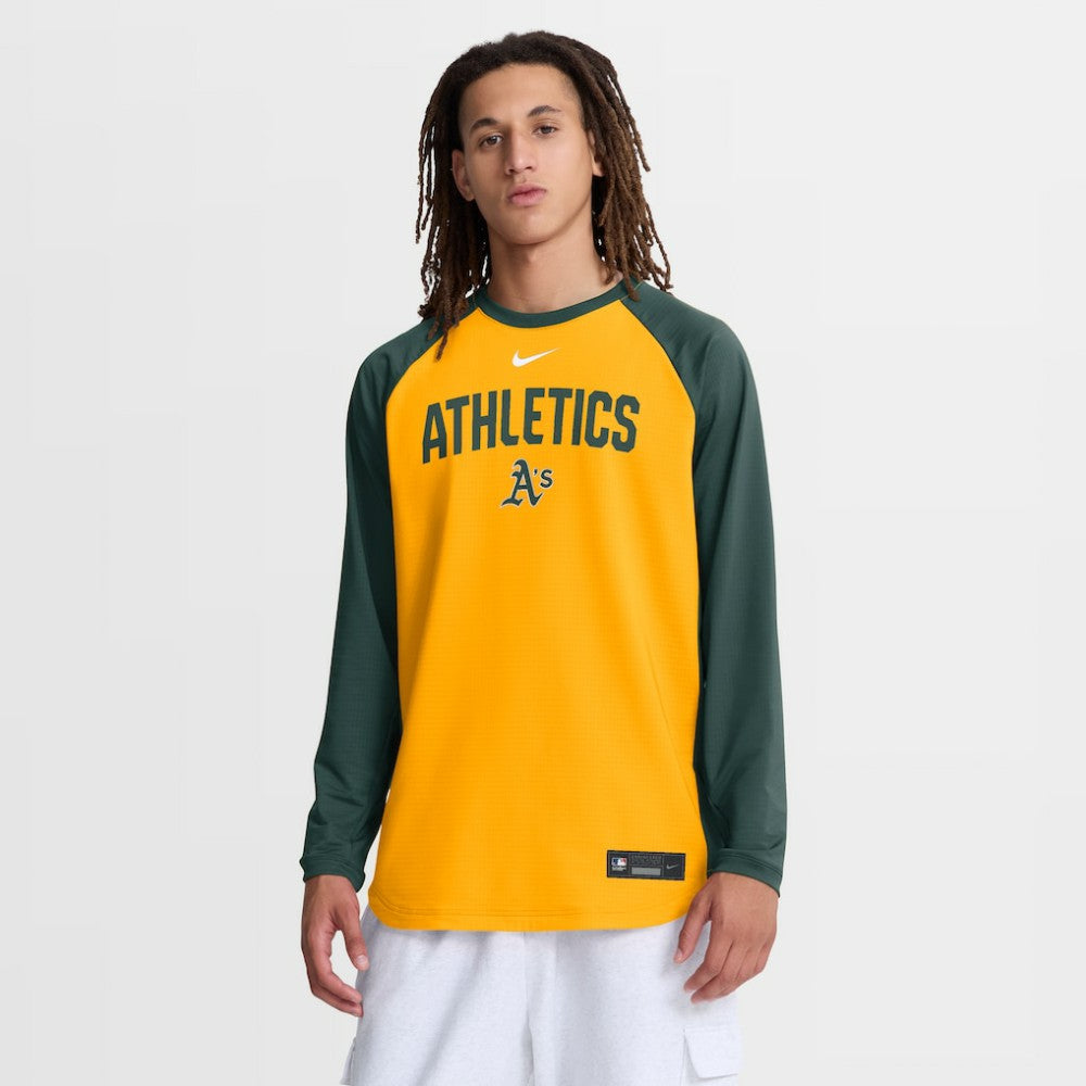 Athletics Authentic Collection Raglan Dri-FIT Sweatshirt - Gold | Nike