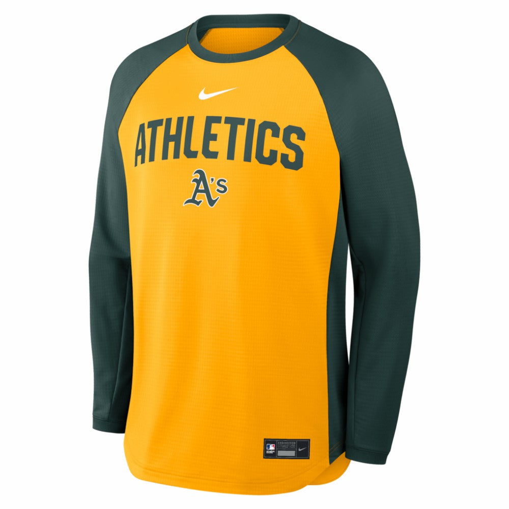 Athletics Authentic Collection Raglan Dri-FIT Sweatshirt - Gold | Nike