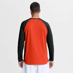 Baltimore Orioles Authentic Collection Raglan Dri-FIT Sweatshirt - Orange | Nike