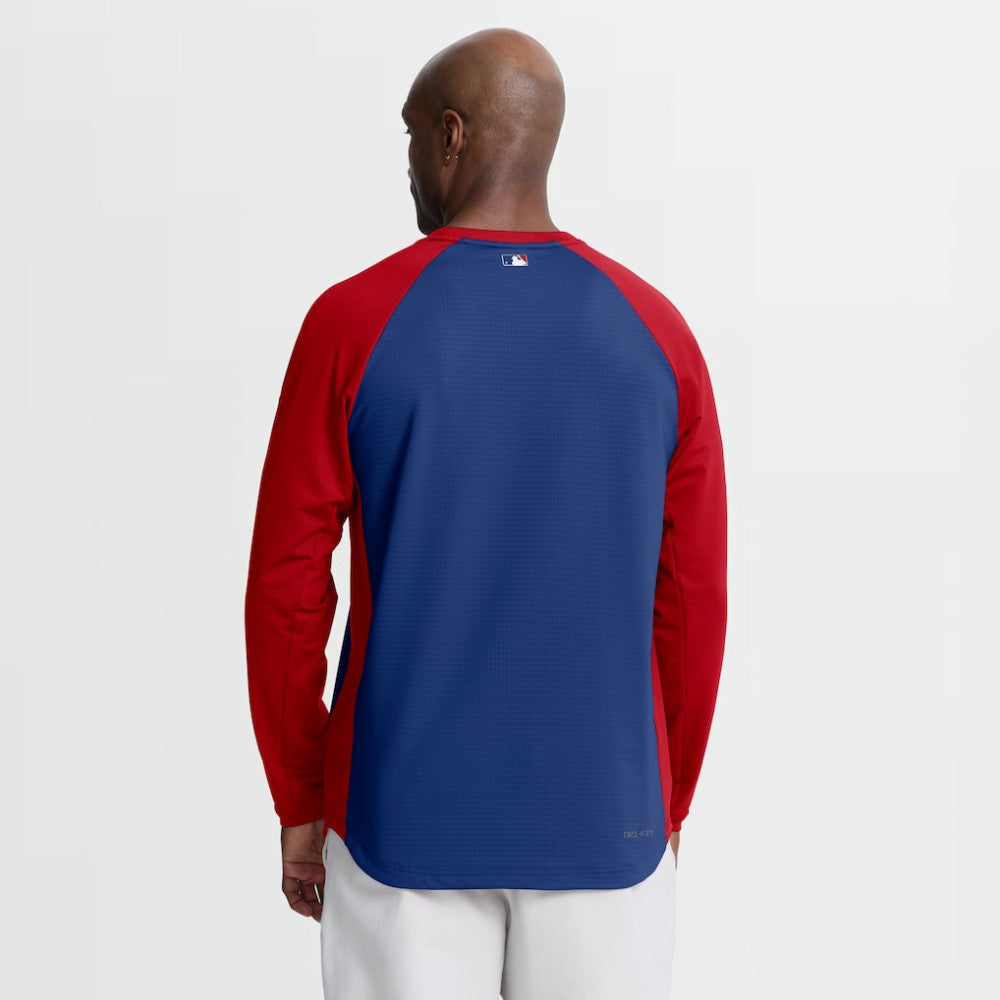 Philadelphia Phillies Authentic Collection Raglan Dri-FIT Sweatshirt - Royal | Nike