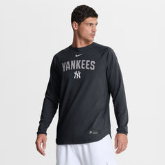 New York Yankees Authentic Collection Raglan Dri-FIT Sweatshirt - Navy | Nike