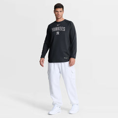 New York Yankees Authentic Collection Raglan Dri-FIT Sweatshirt - Navy | Nike