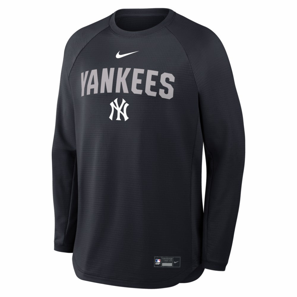 New York Yankees Authentic Collection Raglan Dri-FIT Sweatshirt - Navy | Nike