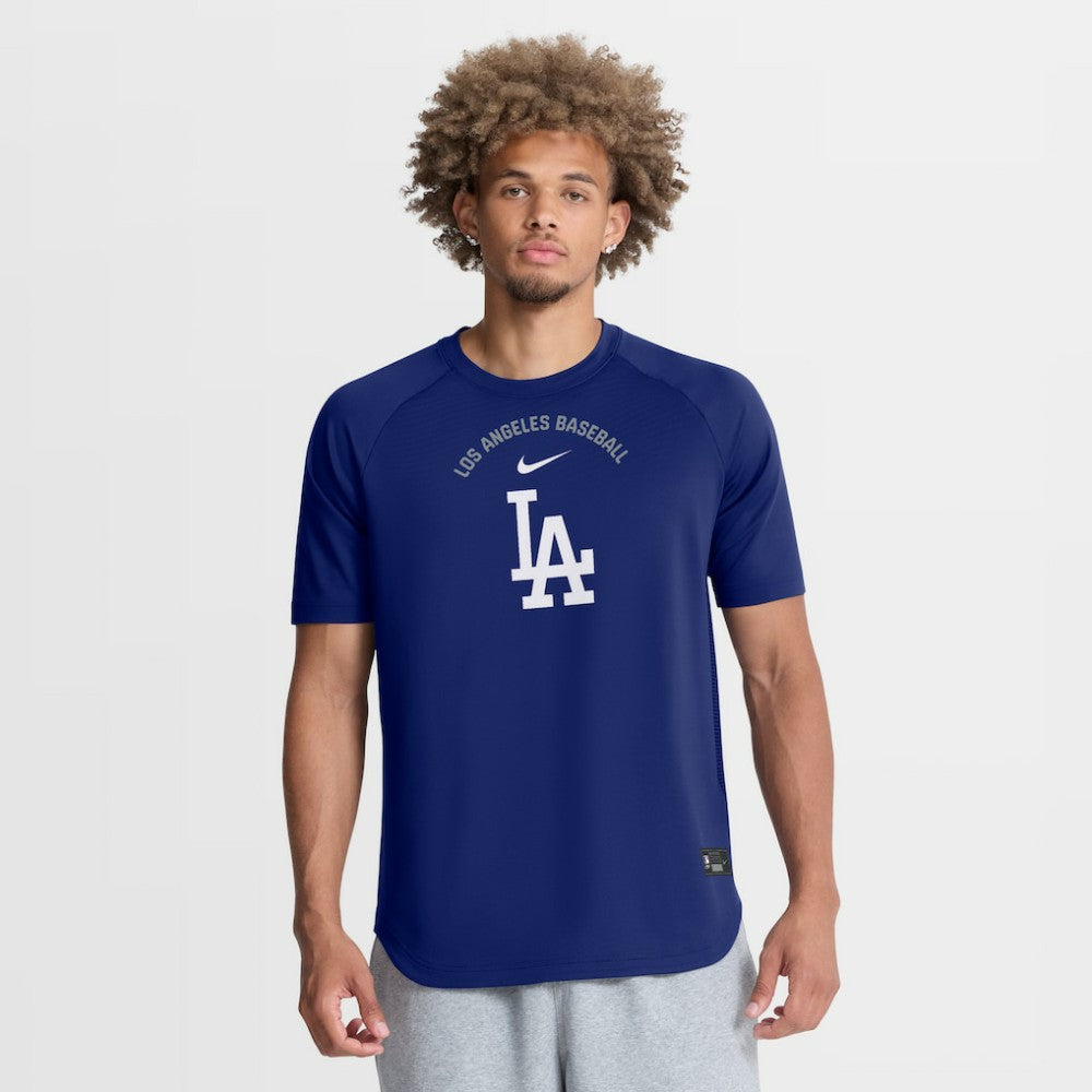 Los Angeles Dodgers Authentic Collection Batting Practice Pre-Game Raglan Dri-FIT Top - Royal | Nike
