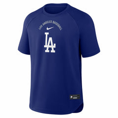 Los Angeles Dodgers Authentic Collection Batting Practice Pre-Game Raglan Dri-FIT Top - Royal | Nike