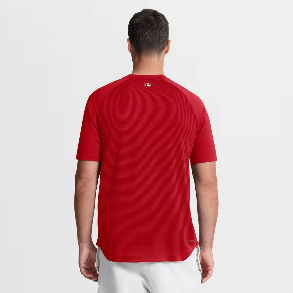 Washington Nationals Authentic Collection Batting Practice Pre-Game Raglan Dri-FIT Top - Red | Nike