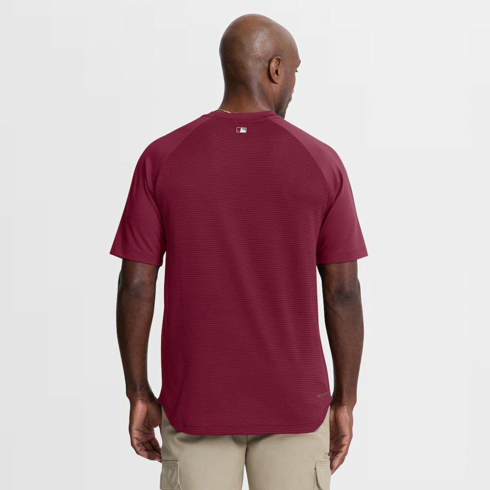 Philadelphia Phillies Authentic Collection Batting Practice Pre-Game Raglan Dri-FIT Top - Burgundy | Nike