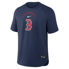 Boston Red Sox Authentic Collection Batting Practice Pre-Game Raglan Dri-FIT Top - Navy | Nike