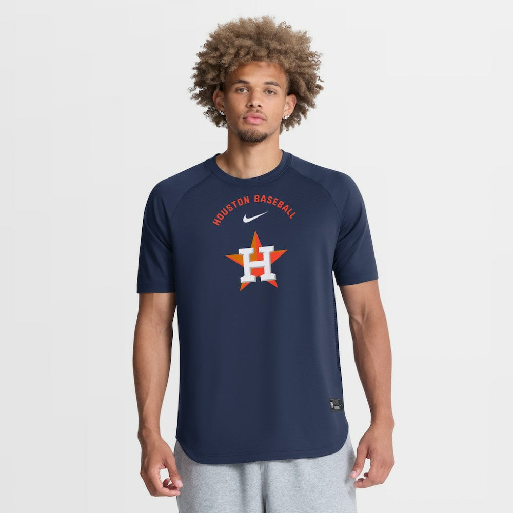 Houston Astros Authentic Collection Batting Practice Pre-Game Raglan Dri-FIT Top - Navy | Nike
