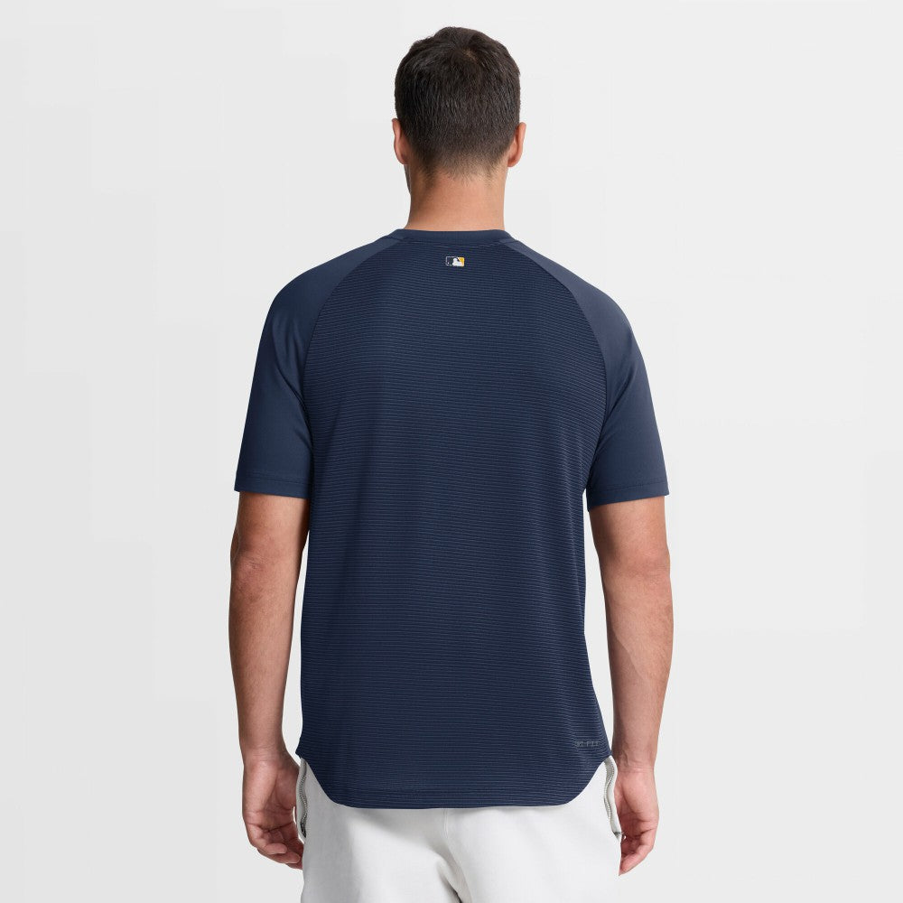 Milwaukee Brewers Authentic Collection Batting Practice Pre-Game Raglan Dri-FIT Top - Navy | Nike
