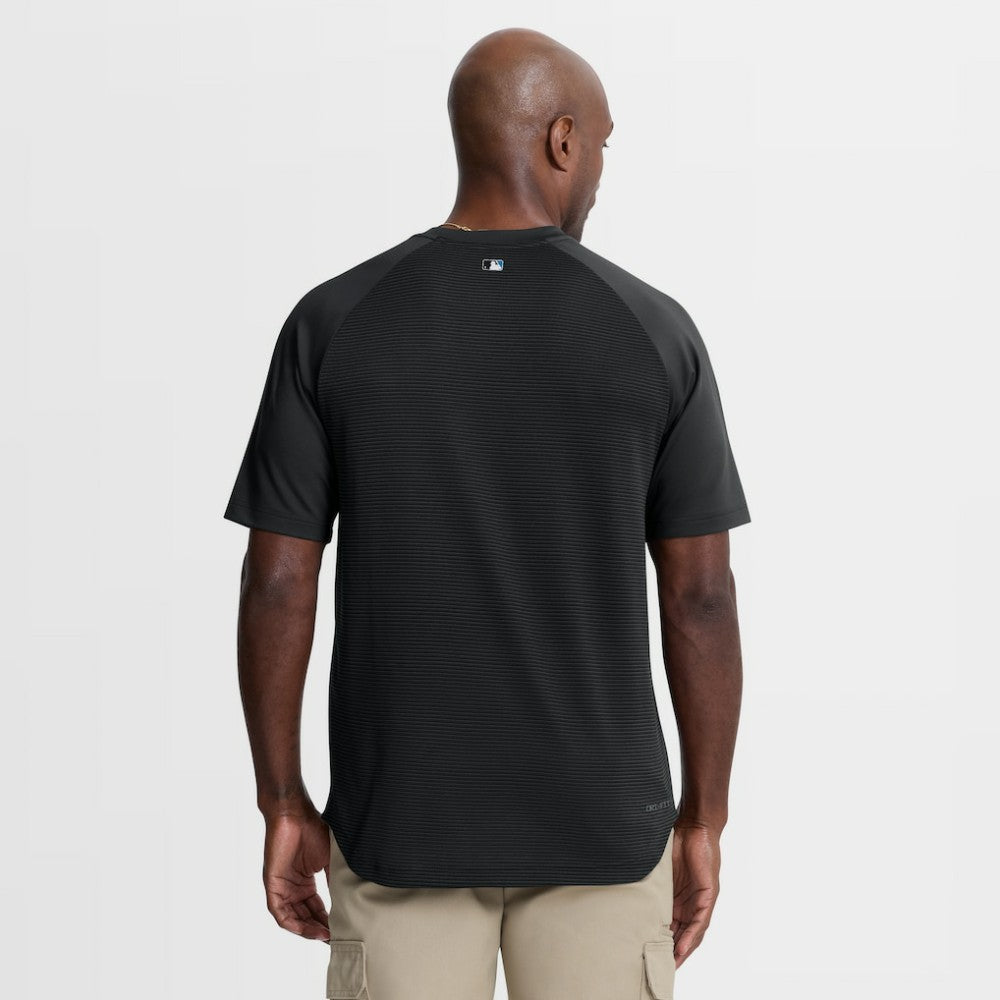 Miami Marlins Authentic Collection Batting Practice Pre-Game Raglan Dri-FIT Top - Black | Nike