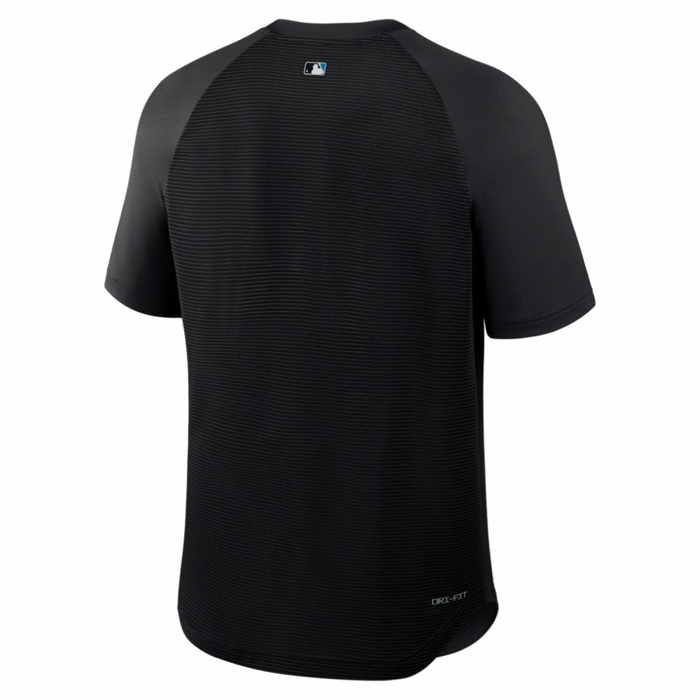 Miami Marlins Authentic Collection Batting Practice Pre-Game Raglan Dri-FIT Top - Black | Nike
