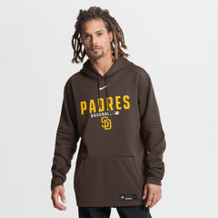 San Diego Padres Authentic Collection Therma-FIT Hoodie - Brown | Nike