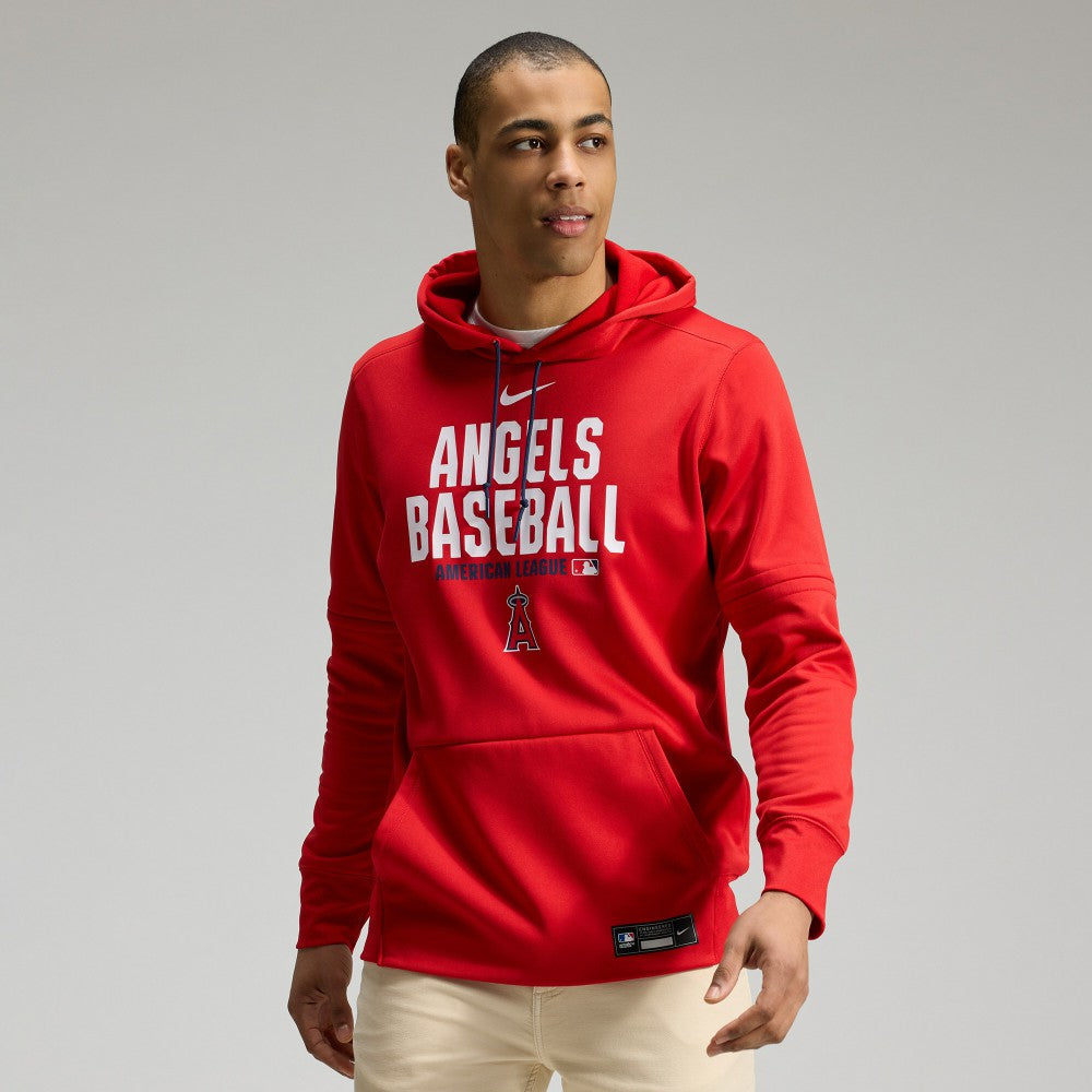 Los Angeles Angels Authentic Collection Therma-FIT Hoodie - Red | Nike