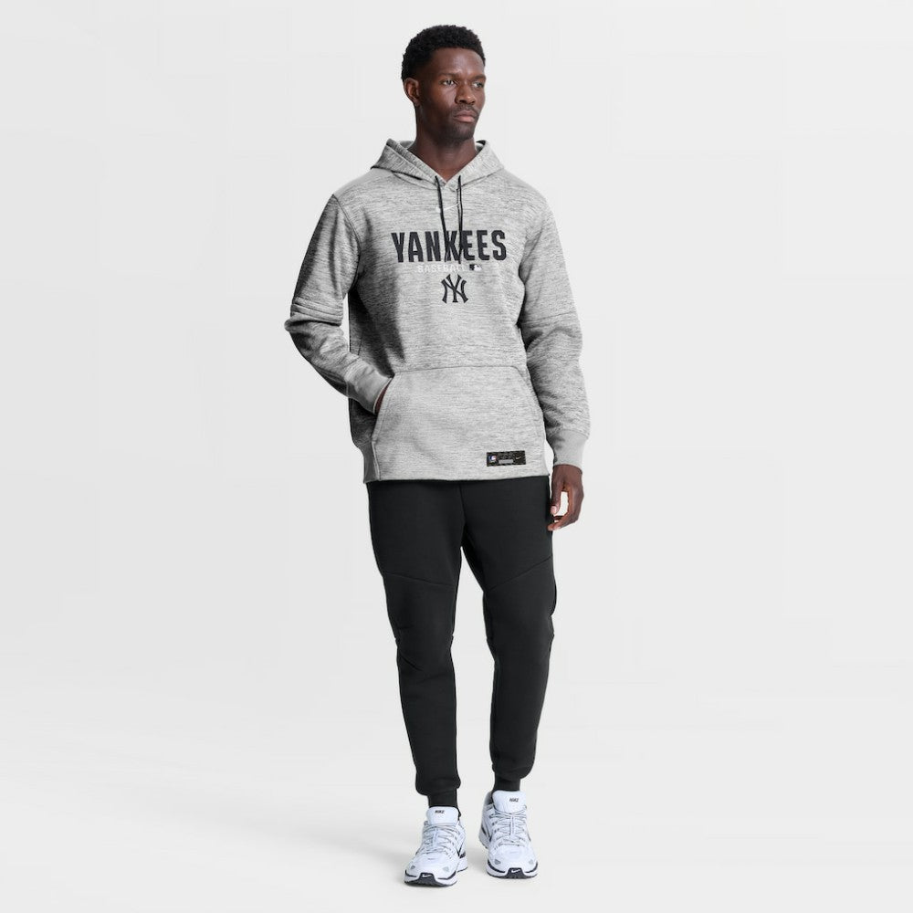 New York Yankees Authentic Collection Therma-FIT Hoodie - Heather Charcoal | Nike